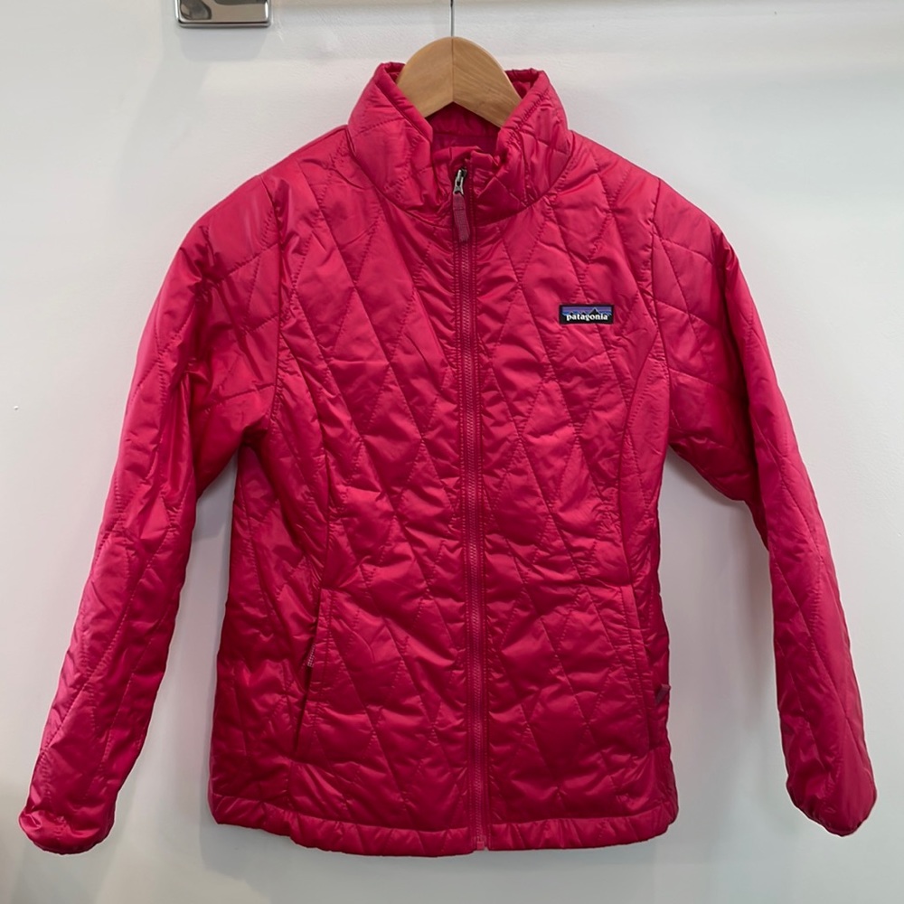 NWT Magenta Patagonia girls size 12 Nano Puff jacket